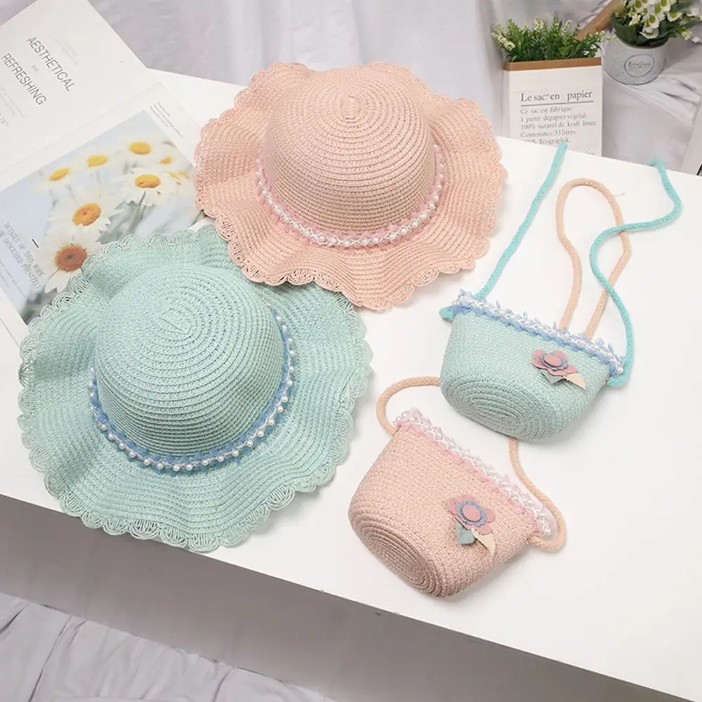 

Cool Breathable Fashion Summer Cute Straw Hat Bag Children Hat Sun Hat