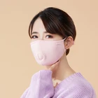 Модная женская теплая маска Ohsunny из натурального латекса для лица с 3D открывающимся клапаном из полипропилена ветрозащитная Пыленепроницаемая защита от клещей Солнцезащитная дышащая