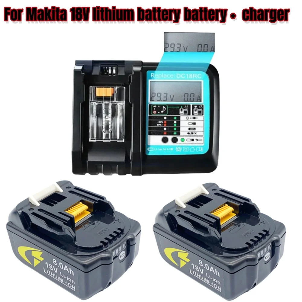 Набор аккумуляторов для инструментов Makita BL1830 BL1850B BL1860B BL1840B BL1850 18 В 8 0 Ач