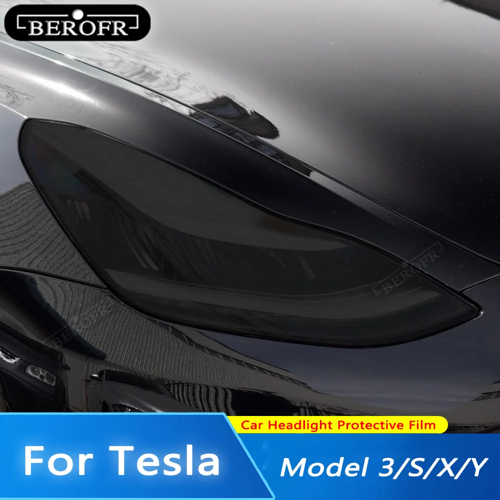 

Защитная пленка для автомобильной фары Tesla Model 3 X Y S, 2 шт.