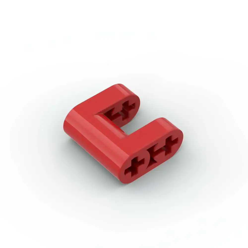 Фото MOC 10 шт. 72008 модифицированная вилка 2x2 с отверстиями для оси, комплект строительных блоков Liftarm, высокотехнологичные кирпичи для дома, идея, игрушки, подарки на день рождения №2