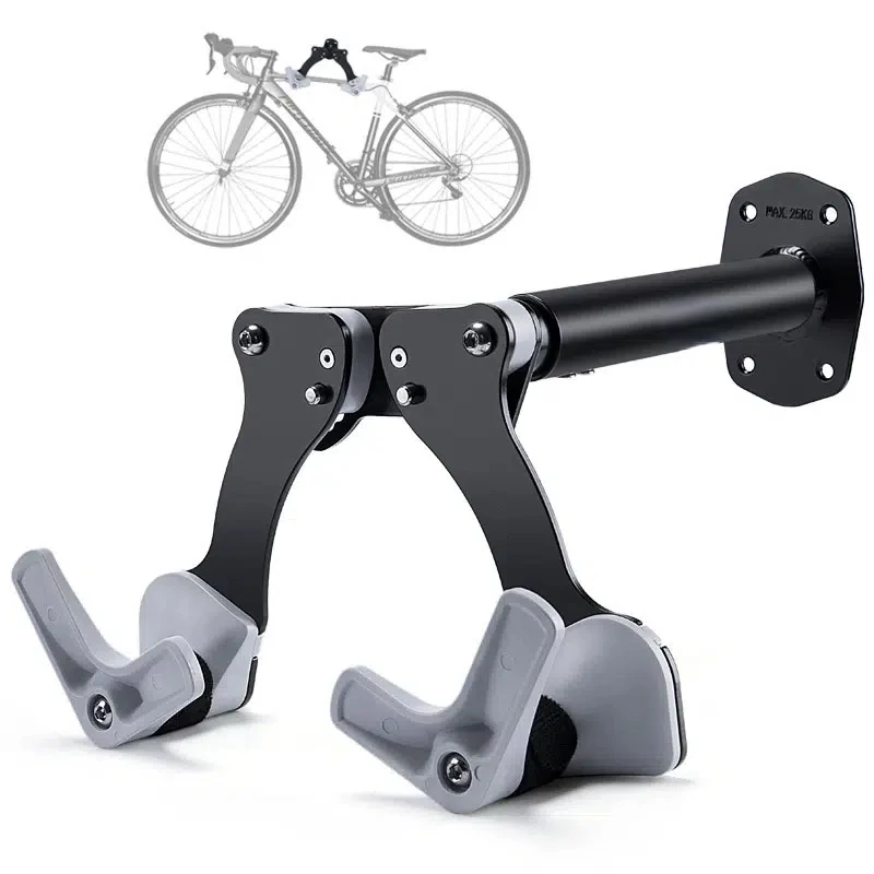 

Bicycle Wall Mount Parking Rack MTB Road Bicycle Horizontal Rack Hooks Holder For Garage Bike Storage Repair Stand