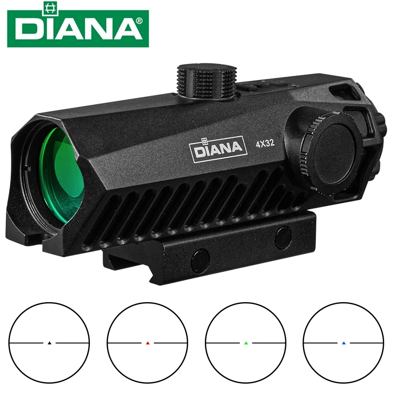 

DIANA SVD 4X32 POS-1 Red Dot Airsoft Gun 20MM Metal Weapons Spotting Scope for Rifle Hunting Scope Vector Optics Riflescope