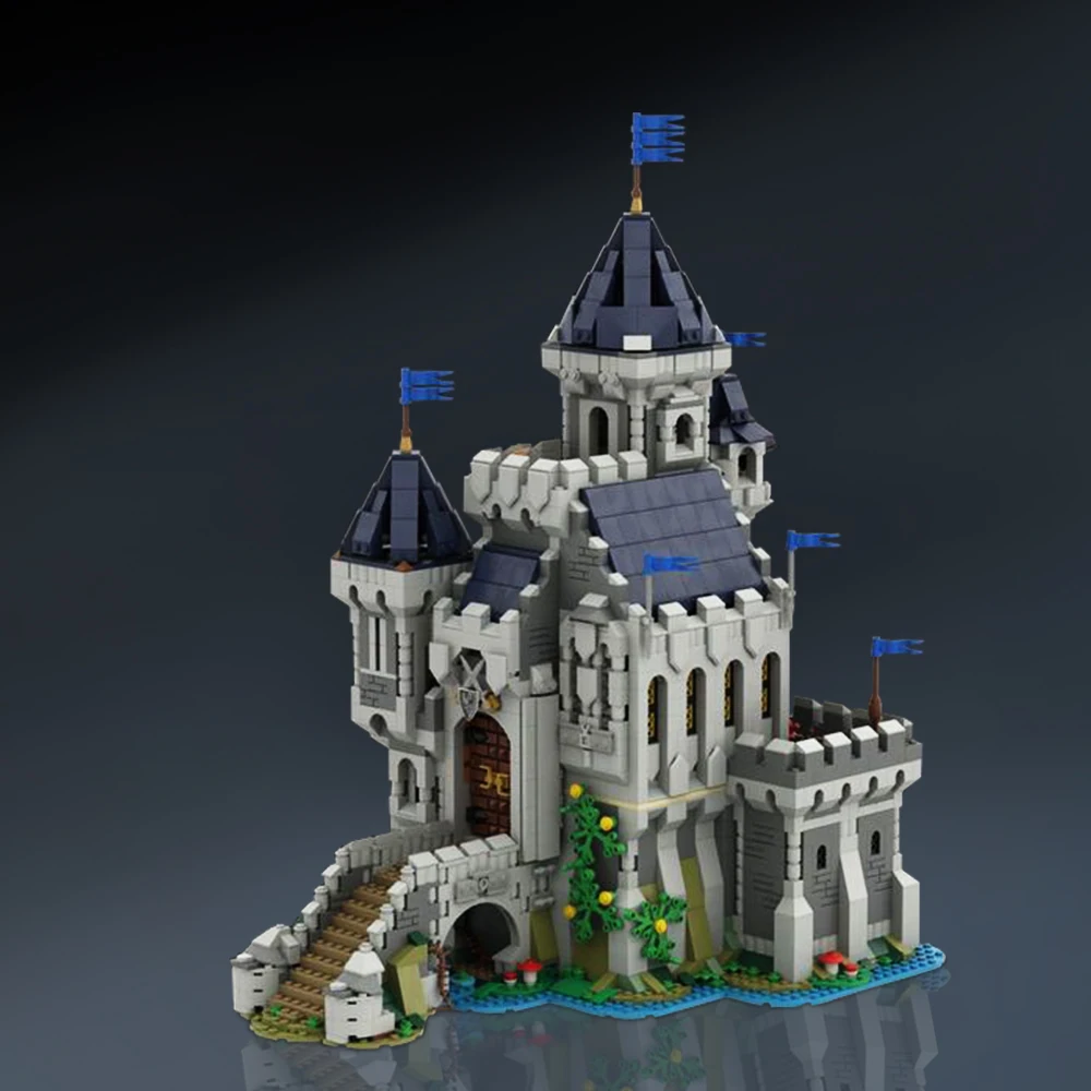 MOC 31120 замок рыцаря Черного Сокола кирпичи Средневековый альтернативная сборка