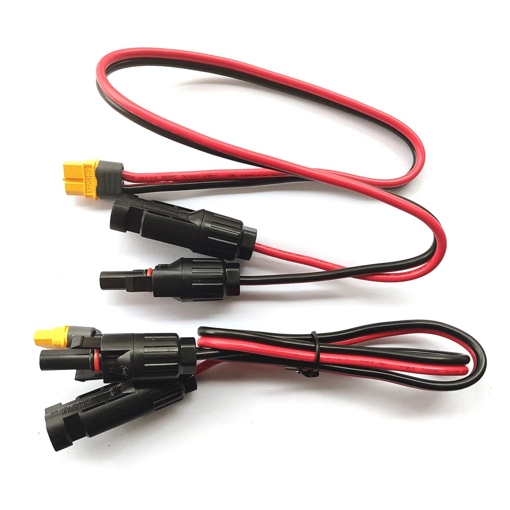 Шнур питания 12awg XT60 мама-коннектор солнечной панели зарядный кабель для хранения
