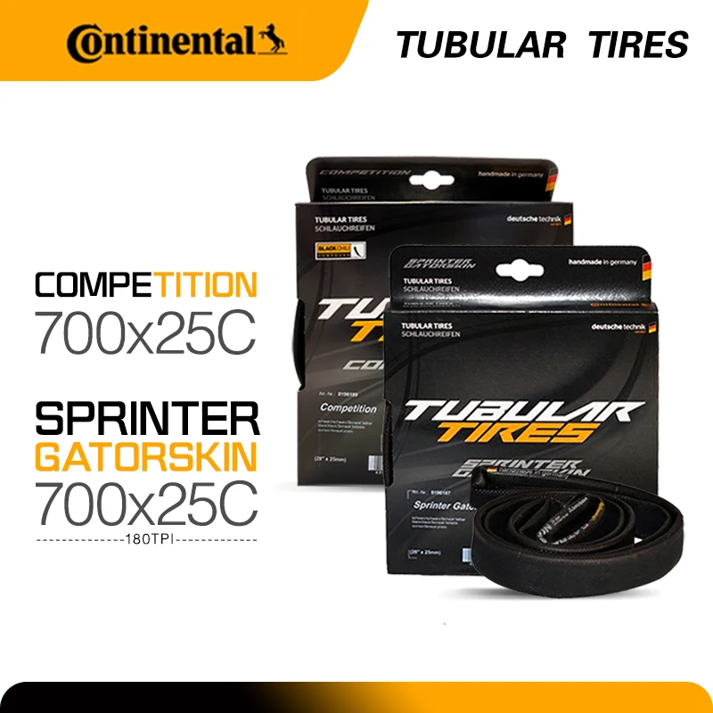 Continental Sprinter Gatorskin/ Competition Tubular Road Bike Tire Black 28
