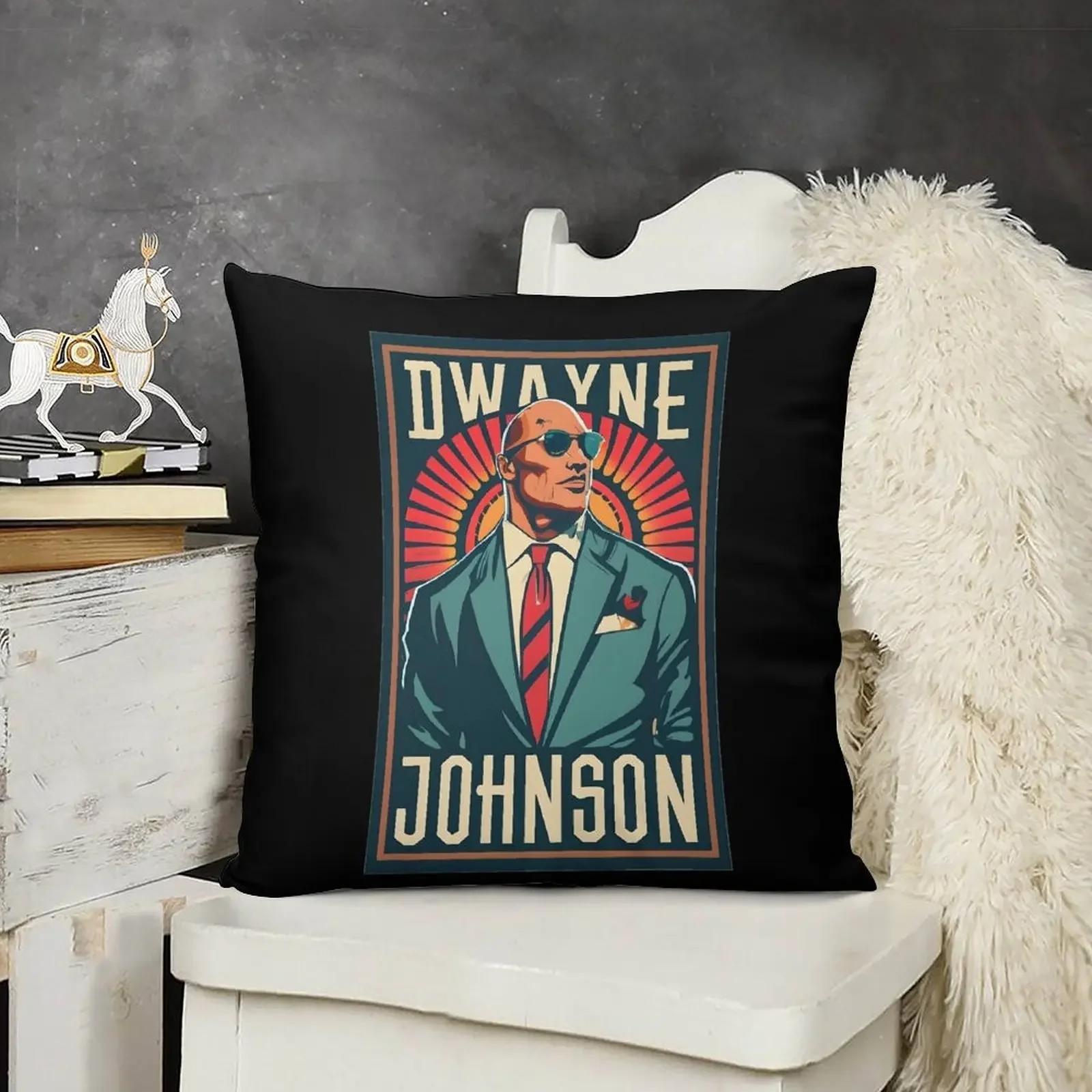 Дэййн Джонсон - The Rock Iconic Знаменитости Искусство для фанатов Подушка сидения