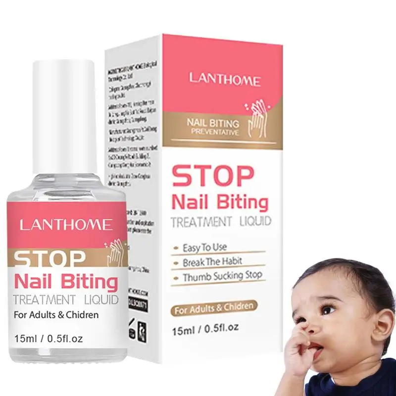 

Anti Bite Nail Polish 15ml Bitter Taste Nail Lotion Nail Care Liquid Finger Nail Guard Polish Thumb Sucking Stopper Stop