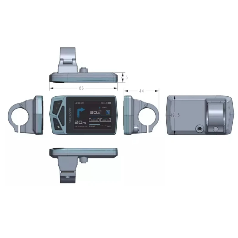 Дисплей для электровелосипеда Bafang BBS 01 02 HD G510 G330 дисплей 02U среднего привода 1 шт.