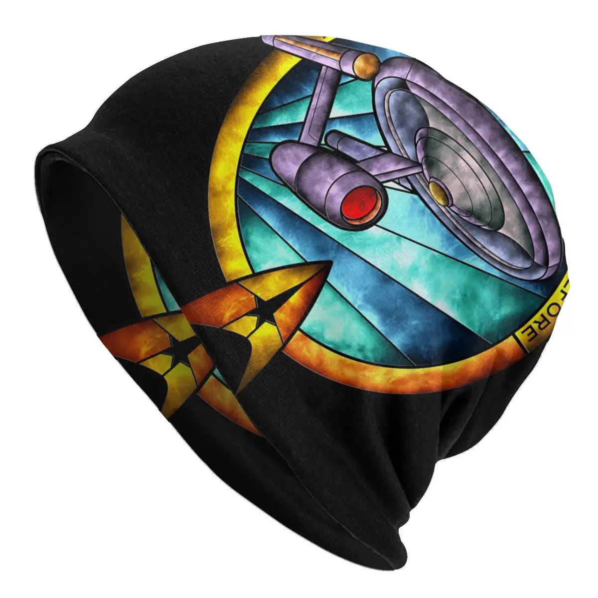 

Star Trek Discovery Ship Men Women Beanies Outdoor Ski Cap Double Layer Fabric Bonnet Hat