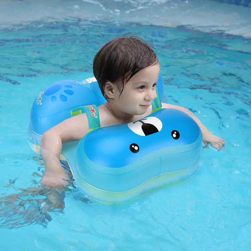 

Baby's Cartoon Bear Swimming Ring Summer Entertainment Children Thickened Armpit Swimming Ring PVC Water Inflatable Toys
