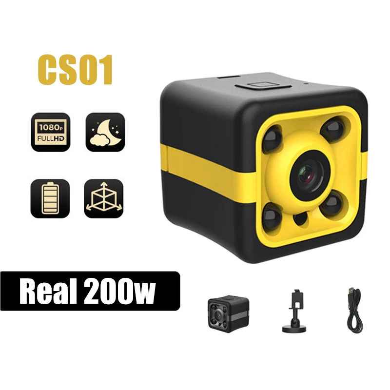 

Беспроводная мини-камера ночного видения CS01 360 ° HD 1080P