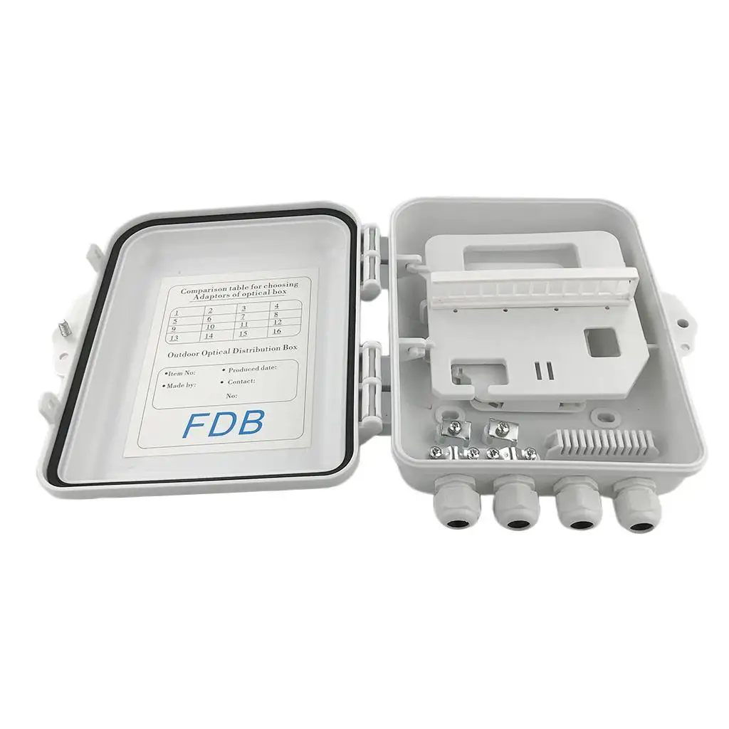 

Outdoor Indoor Fiber Optic Terminal Box PLC Distribution Box 12Core FTTH Box