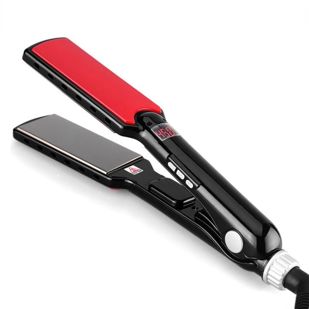 

1.5 Inch Titanium Alloy Plate Hair Straightener MCH Fast Heating Straighter 480F Professional Flat Iron Pod Styling Tool