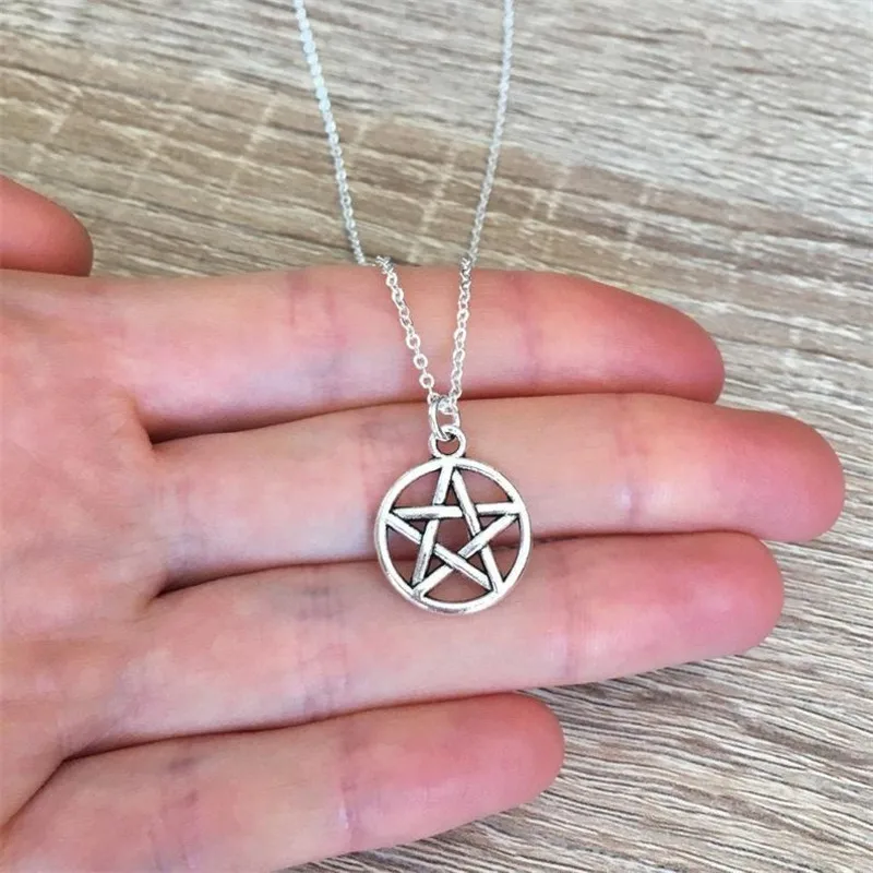 Ожерелье в виде звезды Pentacle искусственное языческое ожерелье подвеска стиле