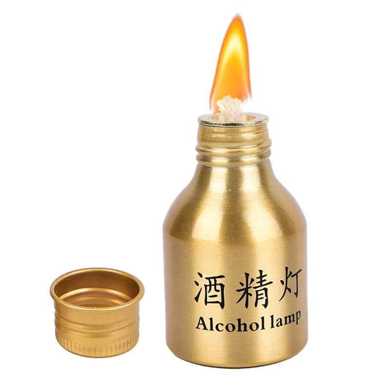 

50ml Aluminum Alloy Medical Heating Chemistry Dental Lab Equipment Tool Alcohol Burner Stove Spirit Lamp with Wick