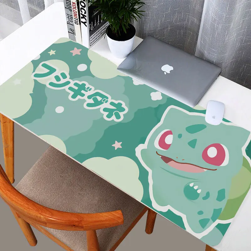 Большой игровой коврик для мыши Pokemon Пикачу Бульбазавр Charizard противоскользящий