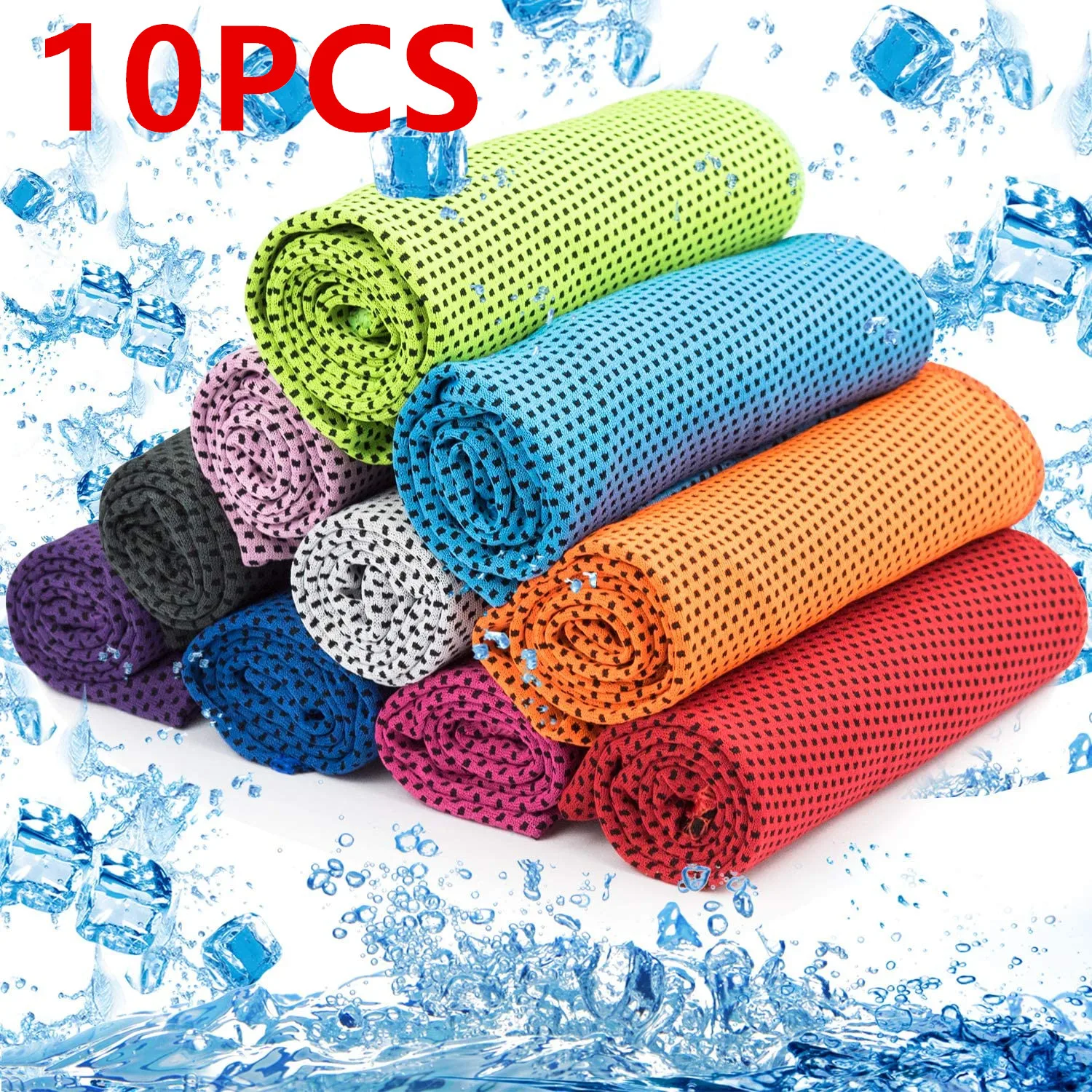 Workout Towel Ice Towel For Neck, Microfiber Towel Soft Breathable Chilly Towel For Sports Yoga Gym Outdoor