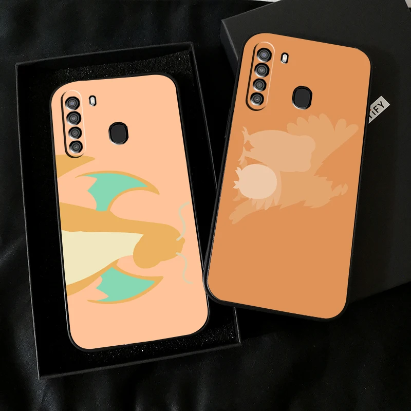 

Pokémon Cute Cartoon Phone Case For Samsung Galaxy A01 A02 A10 A10S A20 A22 A31 4G 5G Back Liquid Silicon Carcasa Coque
