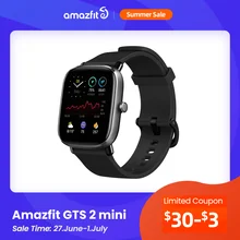 Amazfit-reloj inteligente GTS 2 Mini, dispositivo con GPS, Pantalla AMOLED, 70 modos deportivos, monitoreo del sueño, para Android e iOS, versión Global