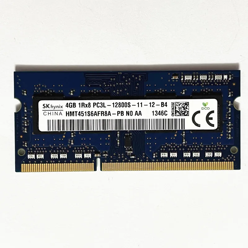 

SKhynix 4GB 1Rx8 PC3L-12800S HMT451S6AFR8A-PB DDR3 1600MHz 1.35V SODIMM 204PIN