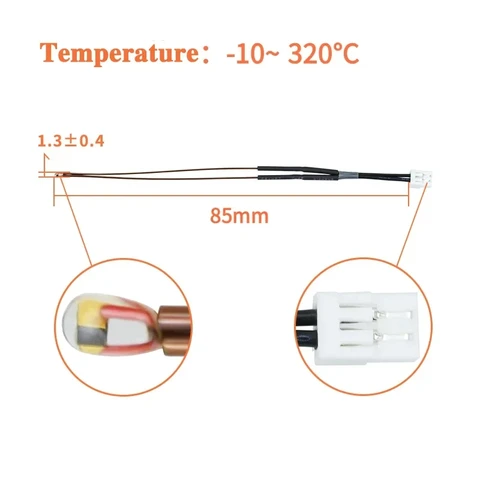 20 в 80 Вт Картридж нагреватель 320 ℃ Термистор для Elegoo Нептун 4 Plus Hotend Нептун 4 Max Hotend Модернизированный комплект керамический нагрев