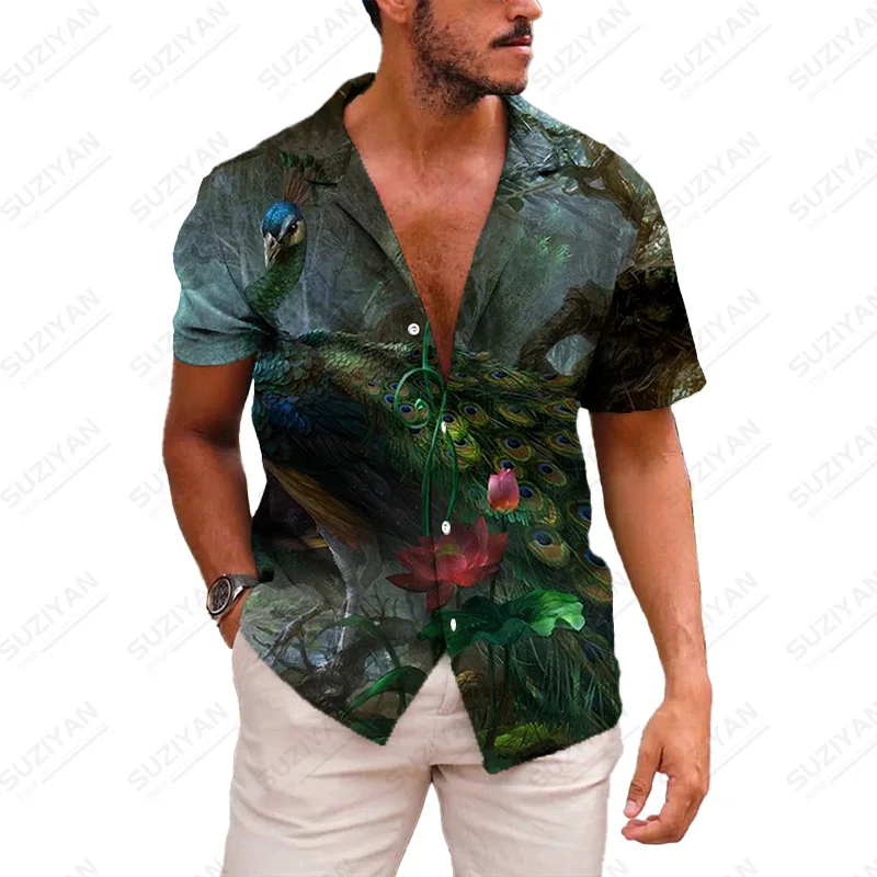 

Solid Wear Funny Patterns Loose Shirts Mens Clothes Gentlemanlike England Hawaiian Top Quality Urban Style Beautiful Patterns