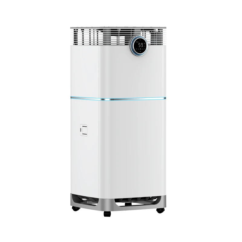 Wheels Uv Sterilizer Wifi Humidifier Hepa Humidification Home Ion Hvac Cleaner Indoor Air Filter Purifier