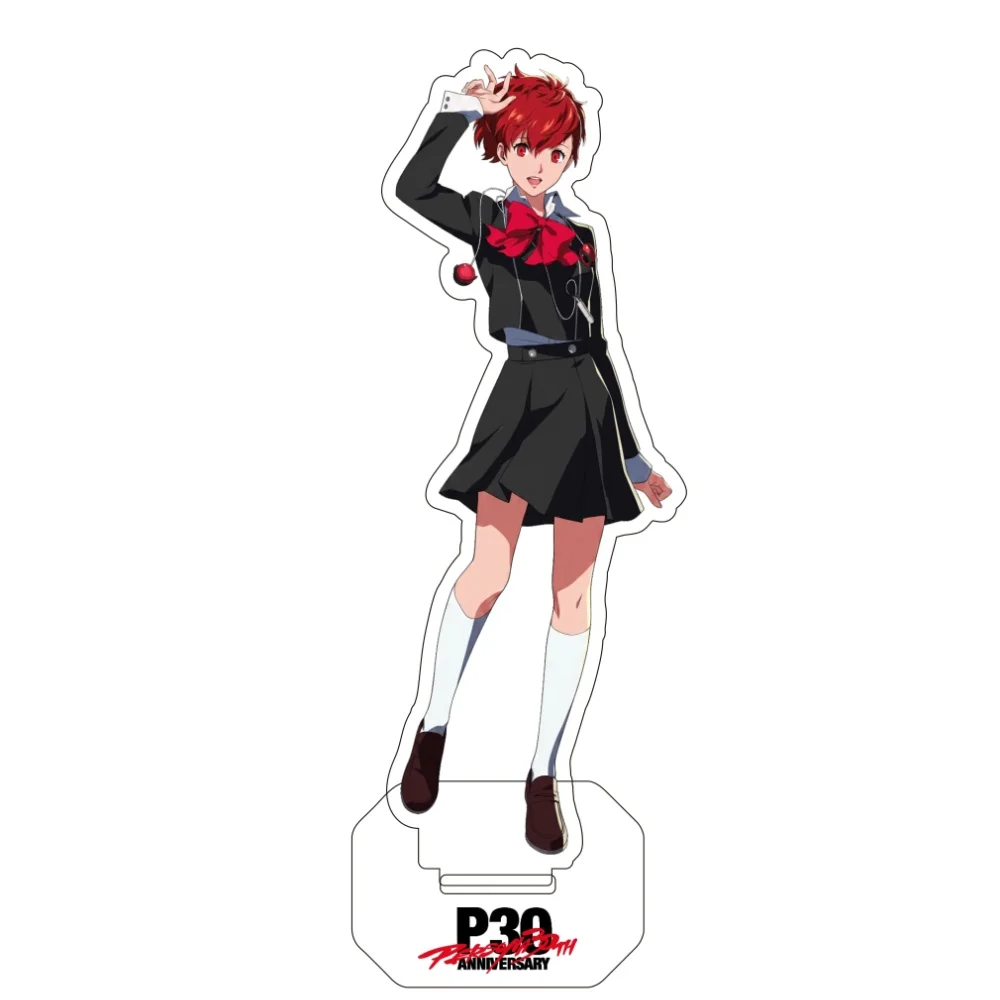 Фото Новинка 2026: Акриловая двусторонняя подставка-брелок Game Persona 30th, 15 см, с персонажами аниме (Джокер, Макото, Юки, Ю), декор для книжной полки, подарки №4