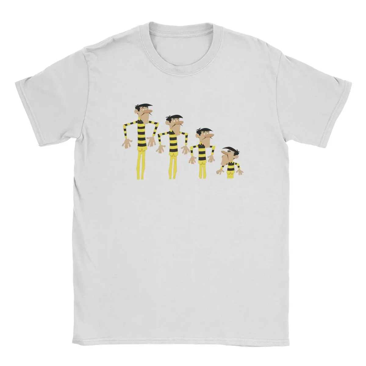 

Lucky Luke Daltons Yellow Child Escape Prison Men T Shirt Novelty Tee Shirt Short Sleeve T-Shirts 100% Cotton 4XL 5XL Tops