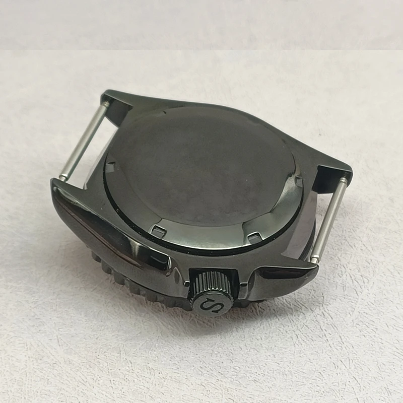 42mm Black SKX007 Watch Cases Fit Seiko NH35 NH36 7S26 4R36 Movement Dome Sapphire Crystal Glass Bezel Insert Watch Repair Parts