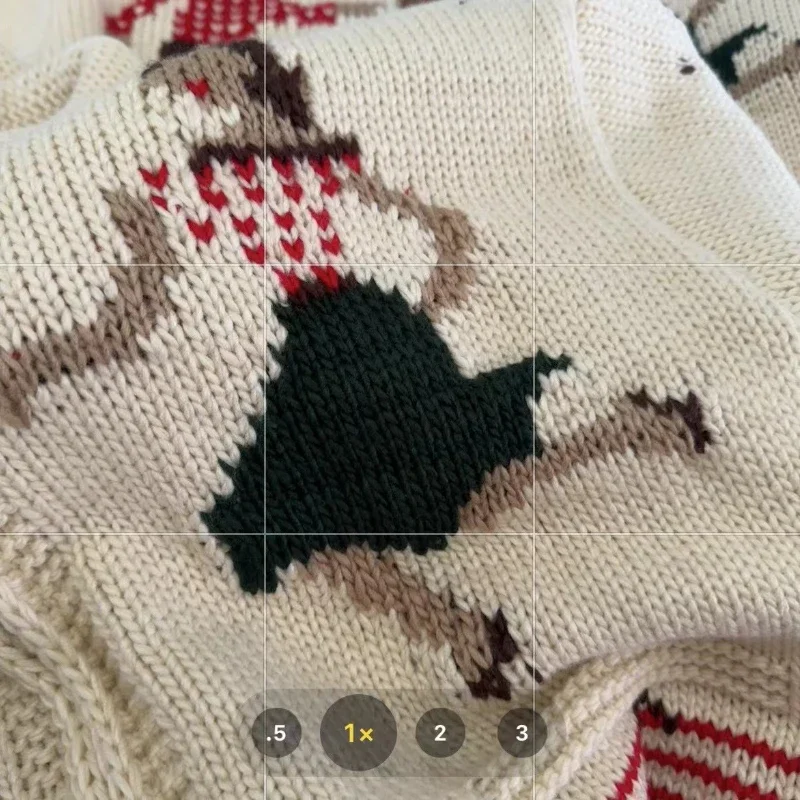 Корейский винтажный жаккардовый свитер Korobov вязаный кардиган контрастных цветов