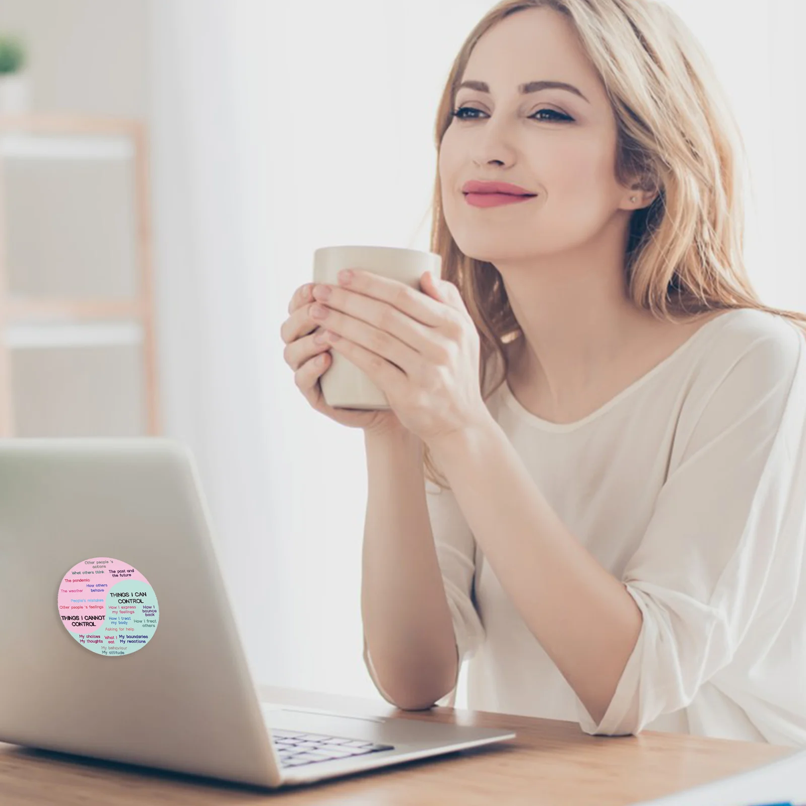 Магнитные эмоциональные наклейки Инь Ян рабочий ноутбук колесо резиновая