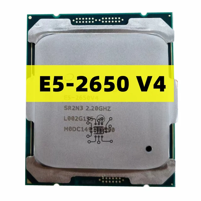 Used Xeon E5 2650 V4 E5-2650V4 Processor SR2N3 2.2GHz 12-Cores 30M LGA 2011-3 E5-2650 V4 CPU Free Shipping 1