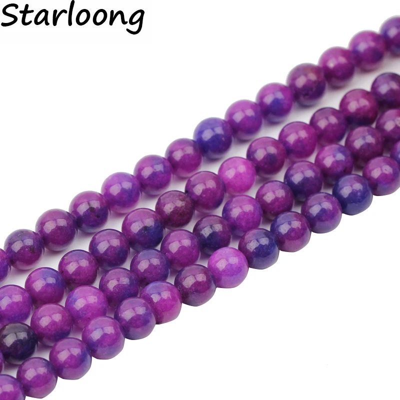 

Wholesale High Quality Elegant Purple Charoite Synthetic Stone Round Beads 4-12mm 15 Inches Strand/Lot For DIY Jewelry Making