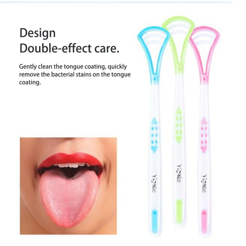 

Скребок для языка, щетка для гигиены полости рта, щетка для глубокой очистки, эффективный Противоскользящий инструмент для свежего дыхания ...