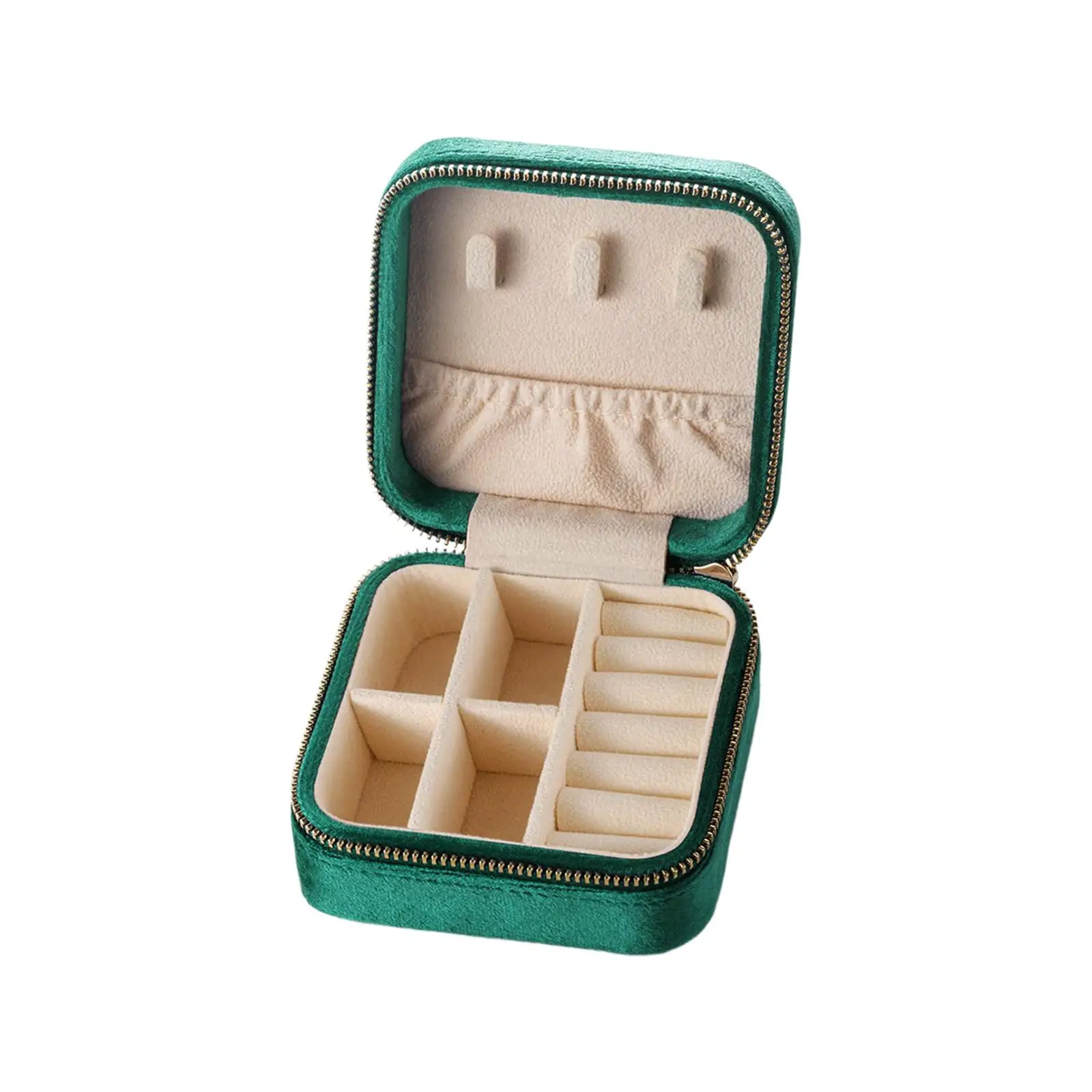 

Шкатулка для ювелирных изделий, органайзер с двойным слоем для колец, браслетов, девочек