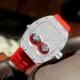 Fashion Casual Diamond Men's Watch Personality Couple Watches Quartz Wristwatch Male Double Dial Tonneau Clock Relogio Masculino Other Image