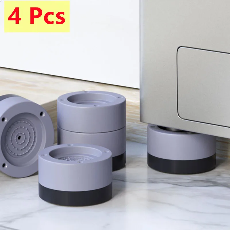 

4PCS Washing Machine Rubber Feet Dryer Refrigerator Base Non-Slip Fixed Pad Furniture Sofa Foot Pad Anti Vibration Mute
