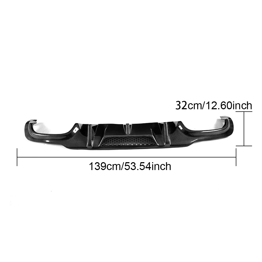 su dyfuzora tylnej wargi z włókna węglowego do Mercedes Benz C Class W204 C63 AMG 2008 2009 2010 2011 osłona zderzaka samochodowego FRP