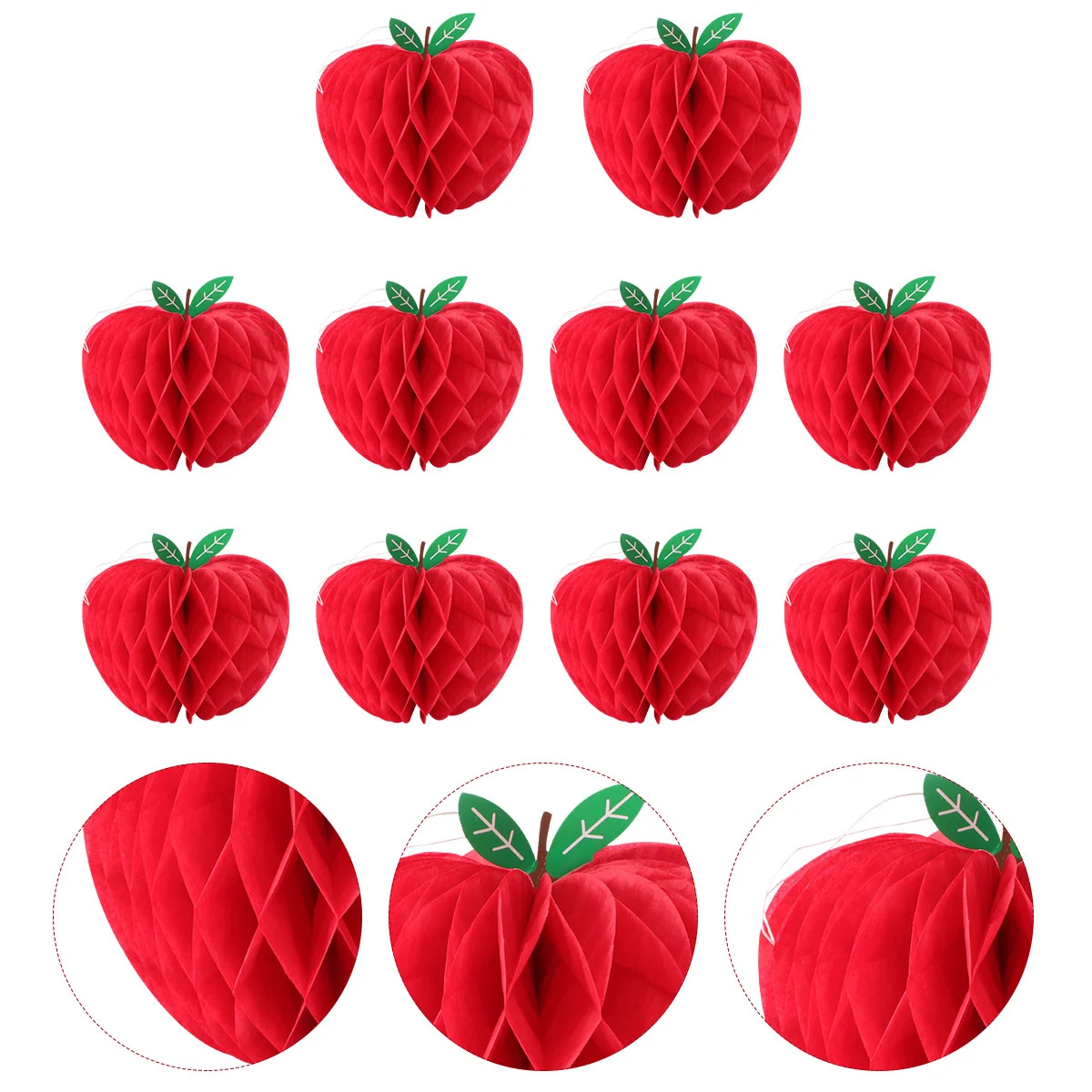 

Honeycomb Decorationspaperparty Decoration Garland Fruit Tissue Chrsitmas Tree Ornaments Pendant Fan Decor