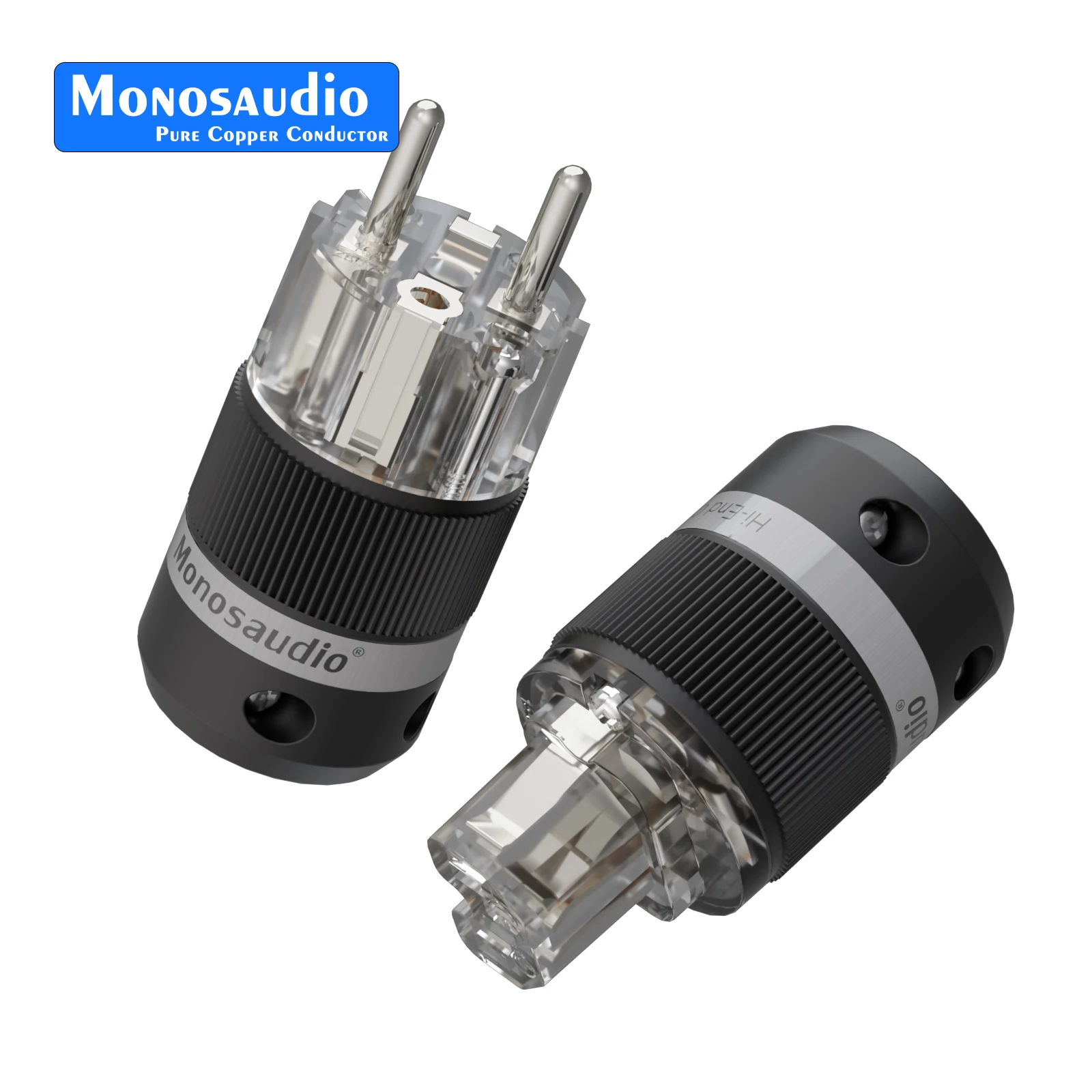Фото Monosaudio чистая медь вилка европейского стандарта E101F101 адаптер питания IEC320 C15 разъем для аудио DIY сетевой кабель питания №3