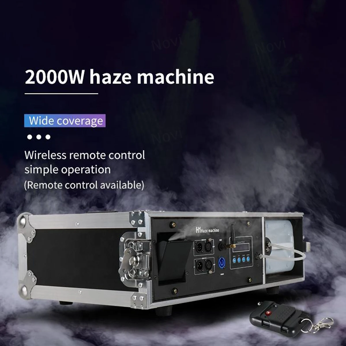 

2000W Mist Haze Machine with Flight Case DMX Wireless Remote Control Mist Water Based Fogger for Stage Club Show Smoke Equipment