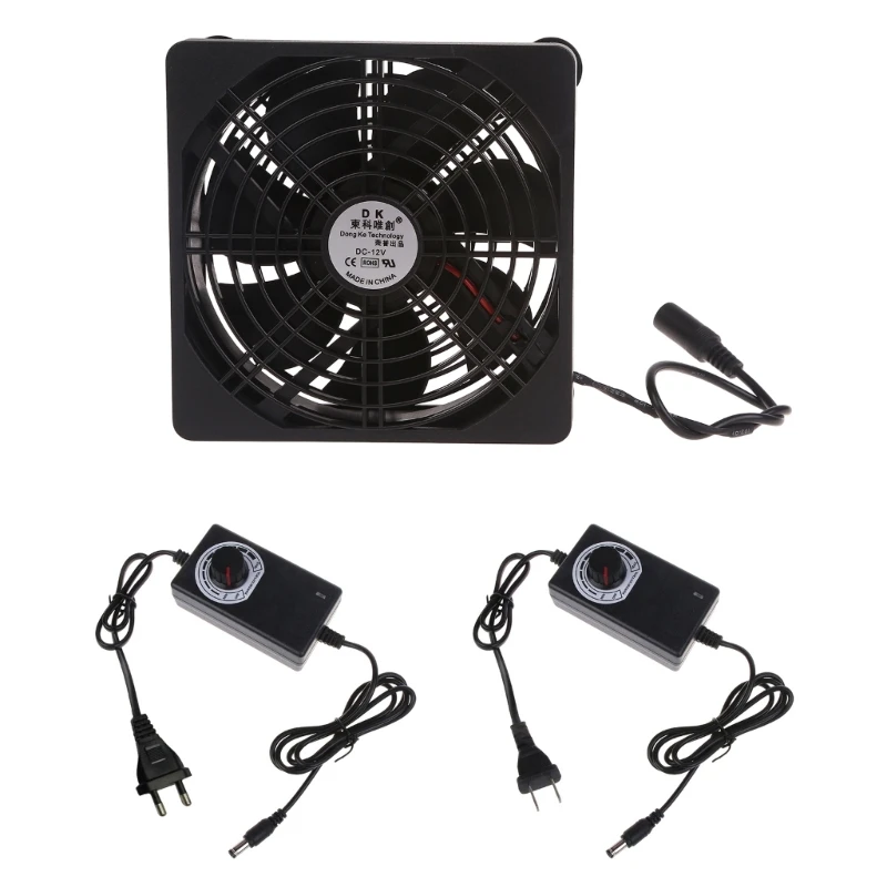 

12CM Blower Low Noise Cooling Fan 110V 220V for Modem Box Receiver DVR Adjustable Speed Fan 2000RPM