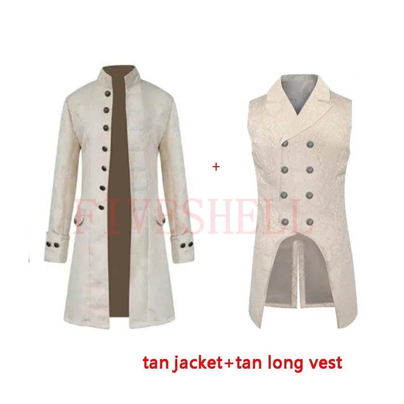 Костюм вампира в средневековом стиле для косплея жакет стимпанк на Хэллоуин