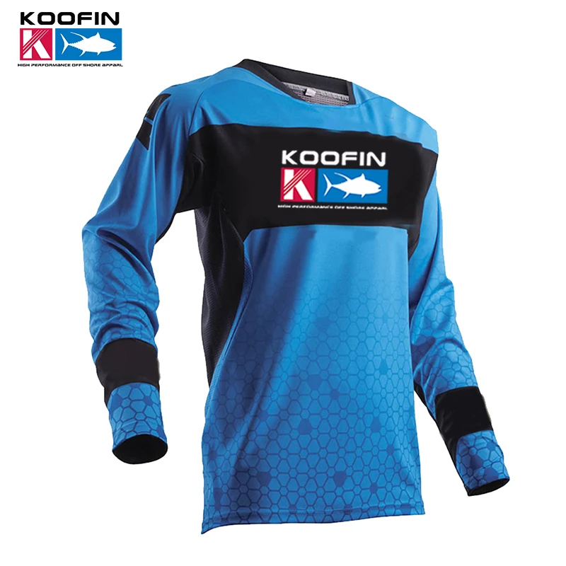 

KOOFIN Fishing Shirts Men's Fishing Clothes Long /Short Sleeve Sun Protection Fishing Clothing Sport Wear Outdoor Hiking T-Shirt