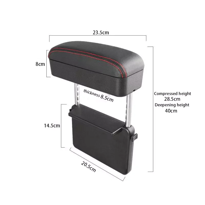 

Car Armrest Box Auto Seat Gap Organizer Box Universal Interior Seats Crevice Bag Automobiles Hand Ellow Support Box Accessories