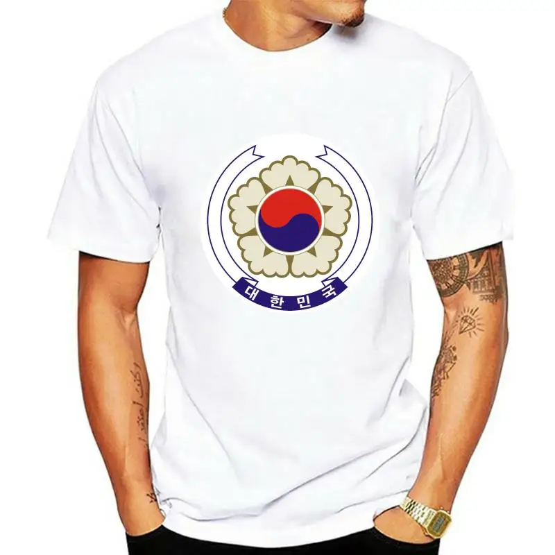 

South Korean Emblem T-Shirt Tee Shirt Free Sticker South Korea flag KOR KO
