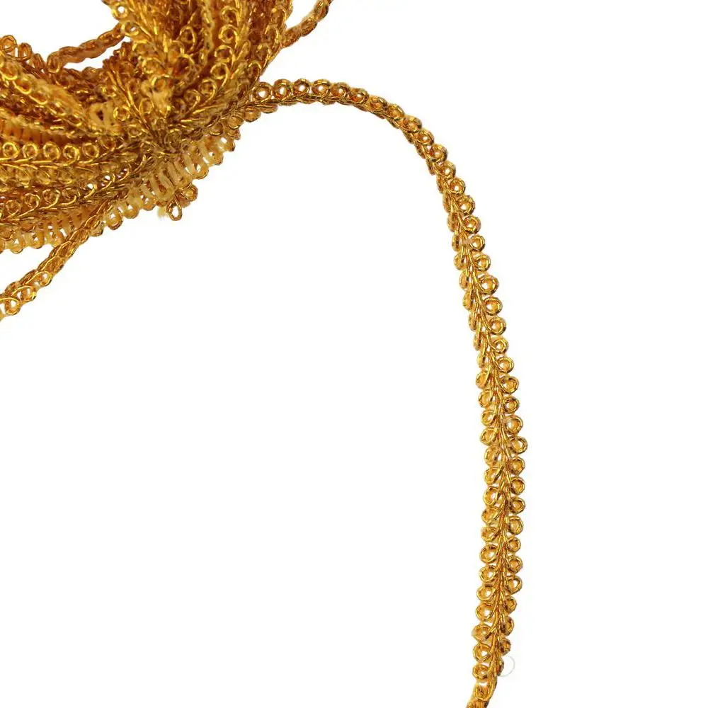 27-ярдовая Золотая Кружевная Отделка Роскошная Смесь Полиэстера/хлопкости Для