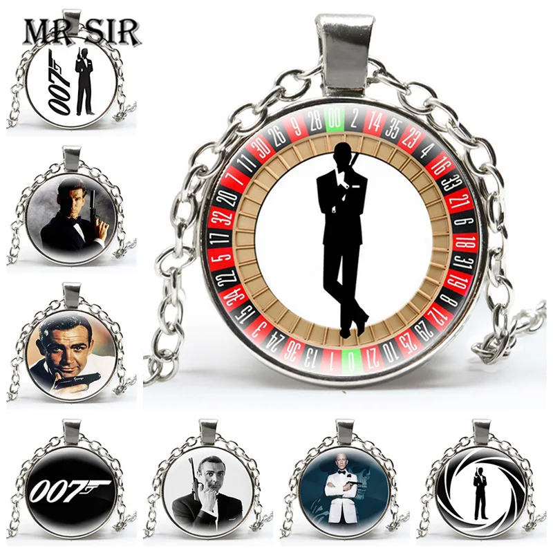 Ожерелье с подвеской в стиле британской легенды Джеймс Бонд 007 ожерелья-Чокеры со